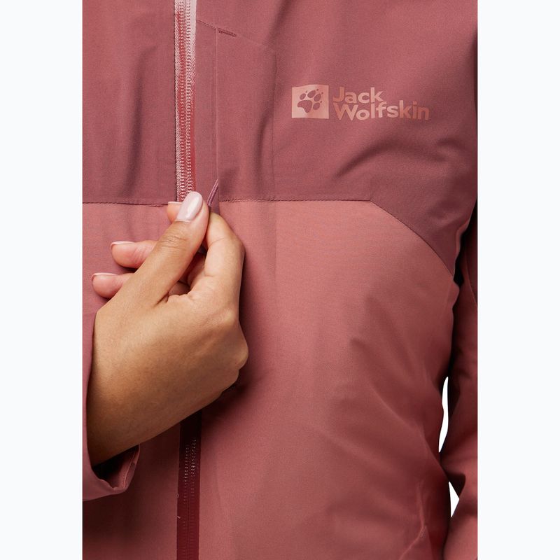 Jack Wolfskin giacca 3 in 1 da donna Hunberg rosso minerale 9