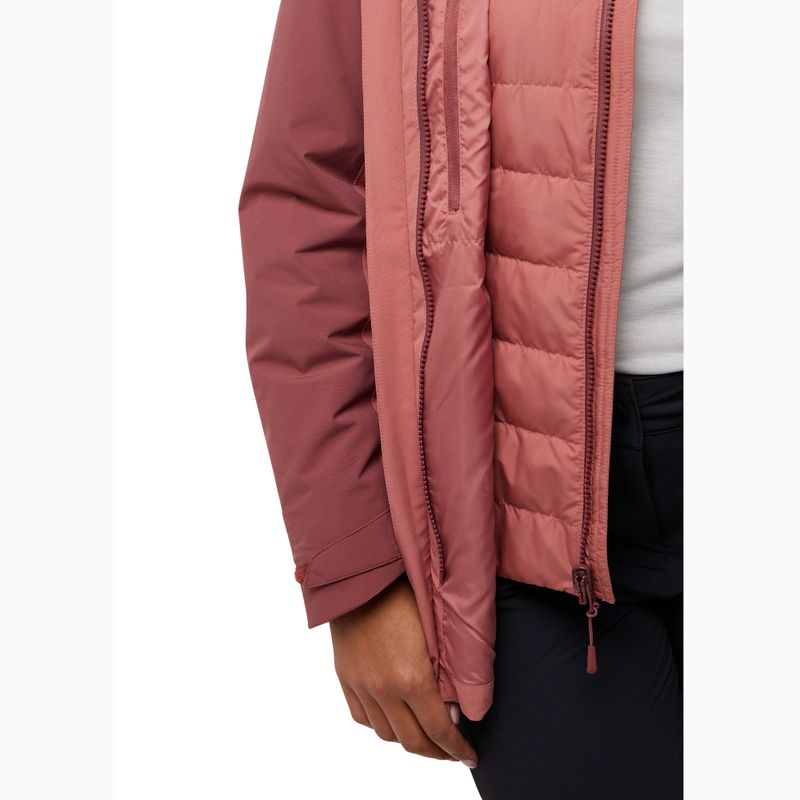 Jack Wolfskin giacca 3 in 1 da donna Hunberg rosso minerale 12