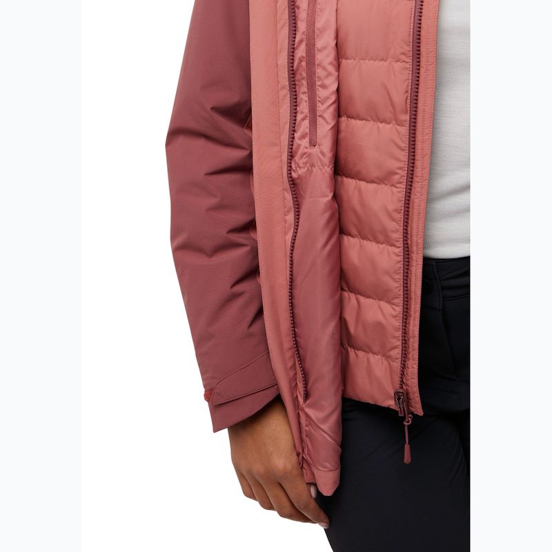 Jack Wolfskin giacca 3 in 1 da donna Hunberg rosso minerale 14