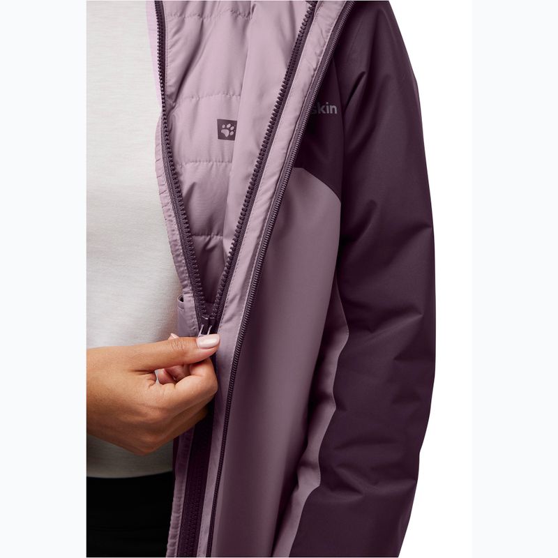 Giacca 3 in 1 donna Jack Wolfskin Hunberg wild blossom 11