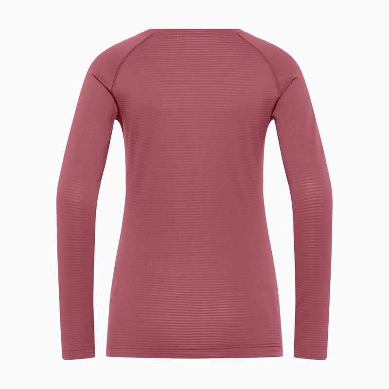 Jack Wolfskin Longsleeve termoattiva da donna Infinite Warm rosso ocra 4