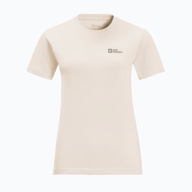 Jack Wolfskin Essential, maglietta da trekking da donna in panna cotta 3