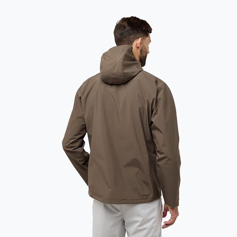 Giacca da pioggia Jack Wolfskin Prelight 2L Ins cold coffee da uomo 2