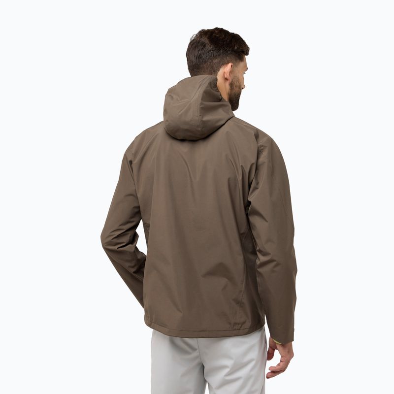 Giacca da pioggia Jack Wolfskin Prelight 2L Ins cold coffee da uomo 2