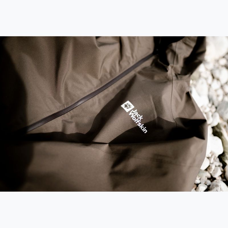Giacca da pioggia Jack Wolfskin Prelight 2L Ins cold coffee da uomo 12