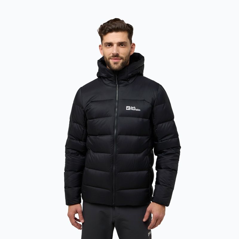 Jack Wolfskin piumino da uomo Nebelhorn Down Hoody nero