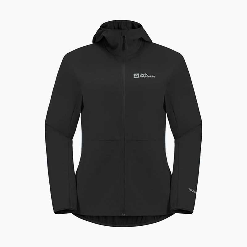 Jack Wolfskin giacca softshell da donna Feldberg Hoody nero