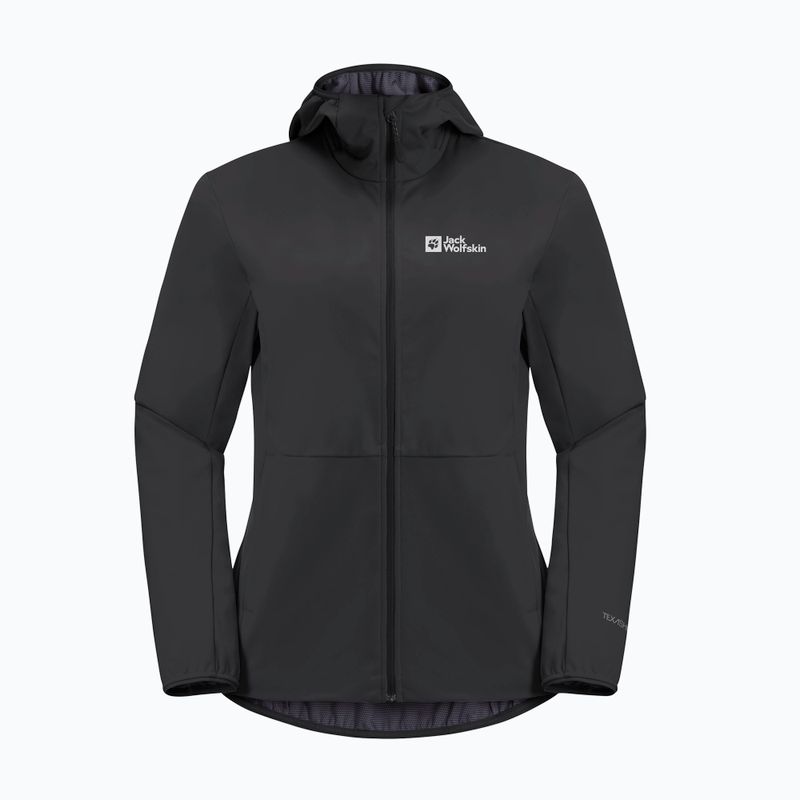 Jack Wolfskin giacca softshell da donna Feldberg Hoody nero 6