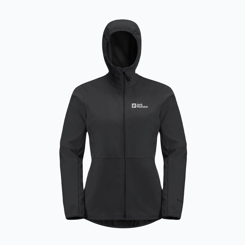 Jack Wolfskin giacca softshell da donna Feldberg Hoody nero 7