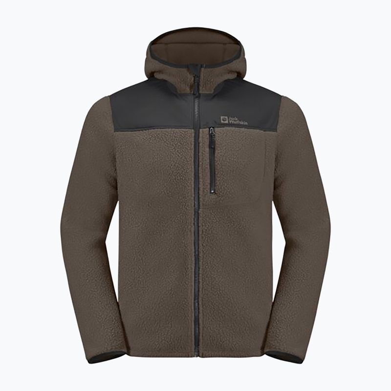 Jack Wolfskin giacca in pile da uomo Kammweg Pile Fz caffè freddo