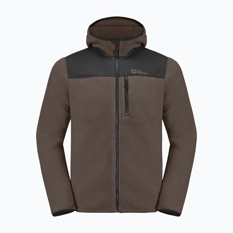 Jack Wolfskin giacca in pile da uomo Kammweg Pile Fz caffè freddo 7