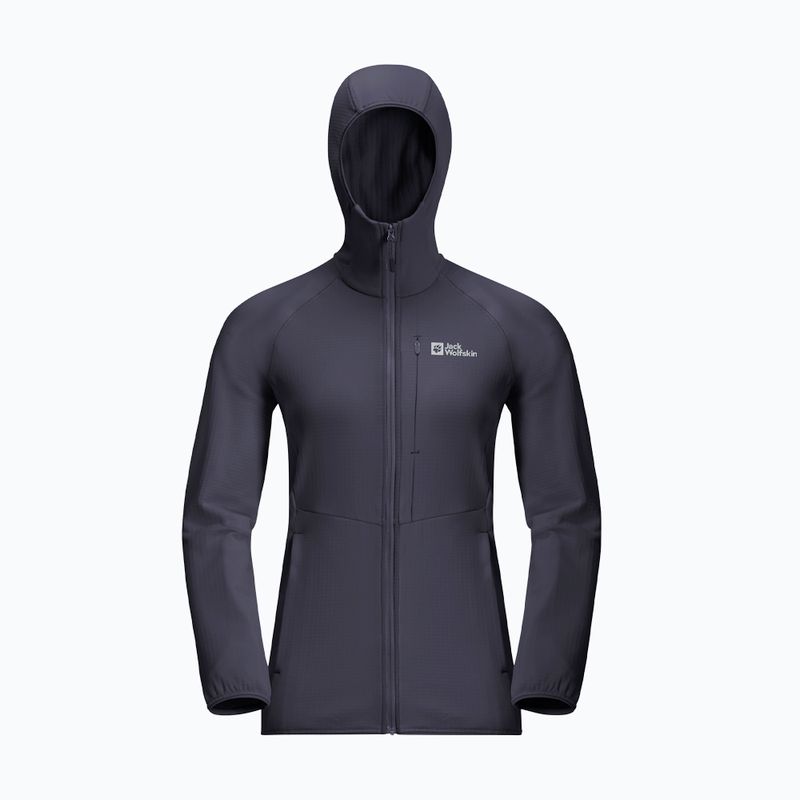 Jack Wolfskin giacca in pile da donna Kolbenberg con cappuccio Fz grafite 8