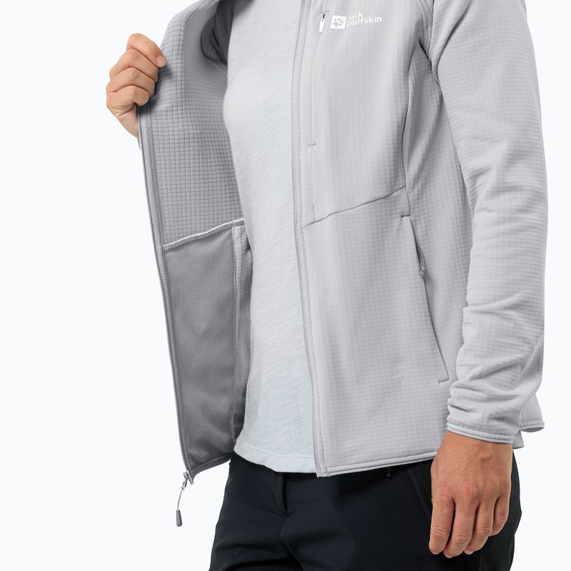 Jack Wolfskin giacca in pile da donna Kolbenberg Hooded Fz cool grey 6