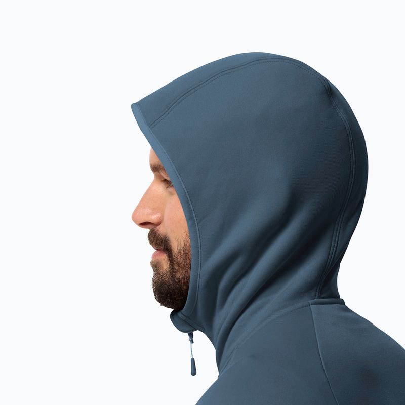Felpa in pile da uomo Jack Wolfskin Baiselberg con cappuccio Fz 3