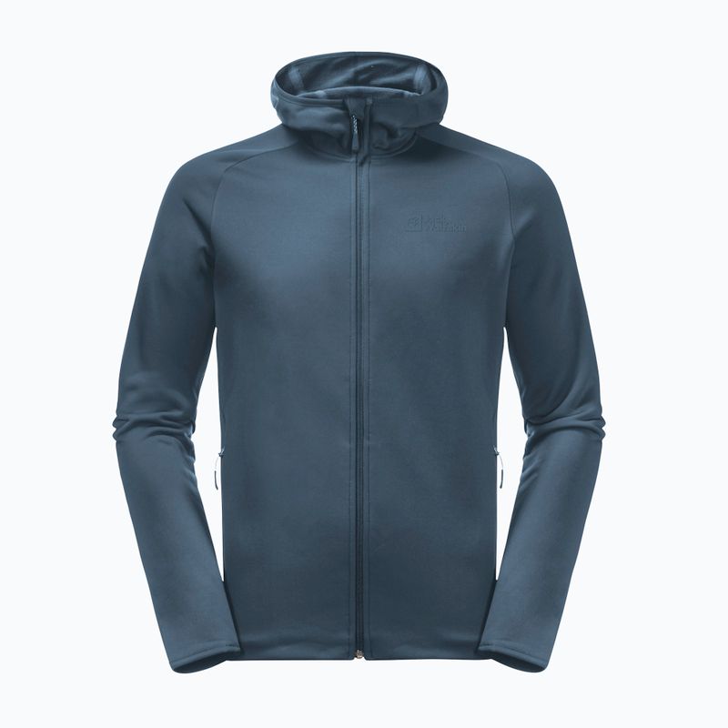 Felpa in pile da uomo Jack Wolfskin Baiselberg con cappuccio Fz 5