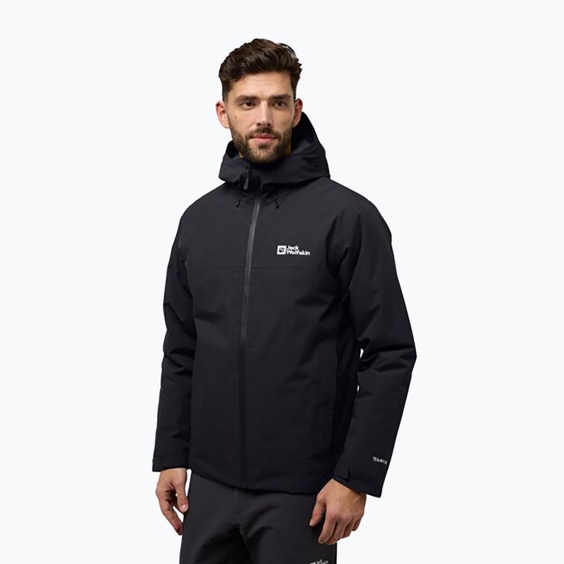 Piumino Jack Wolfskin Wisper Ins da uomo, nero