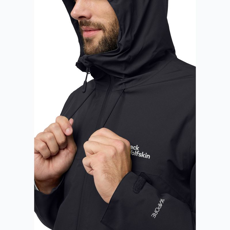 Piumino Jack Wolfskin Wisper Ins da uomo, nero 4