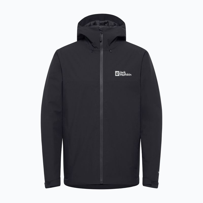 Piumino Jack Wolfskin Wisper Ins da uomo, nero 10