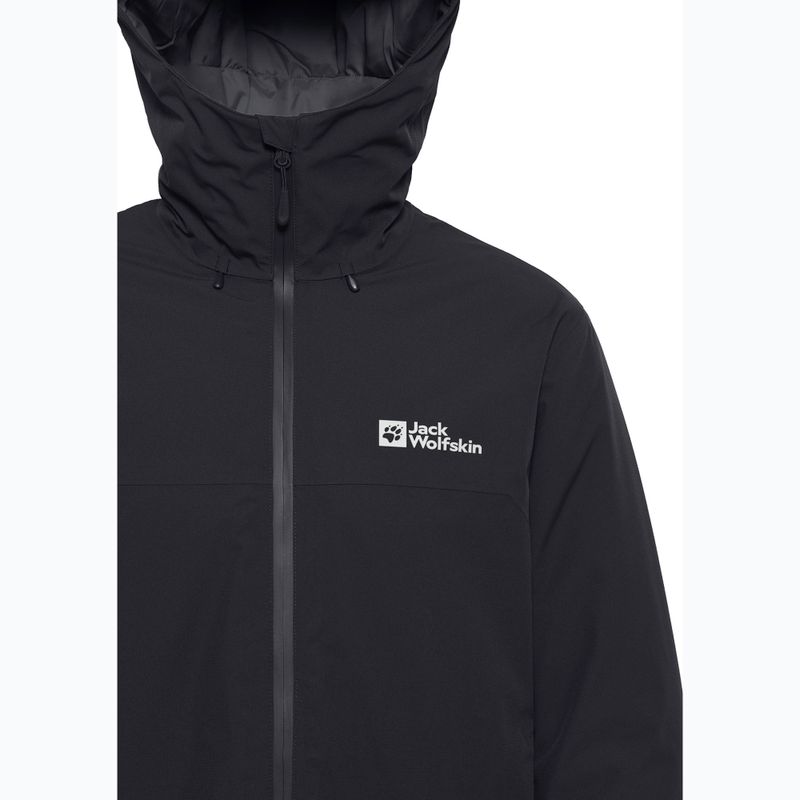 Piumino Jack Wolfskin Wisper Ins da uomo, nero 13