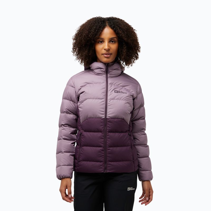 Jack Wolfskin piumino da donna Ather Down Hoody prugna notte