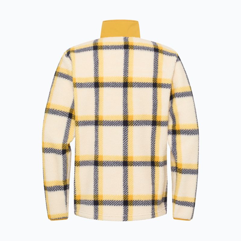 Felpa in pile Jack Wolfskin da uomo Felslicht Check panna cotta 7