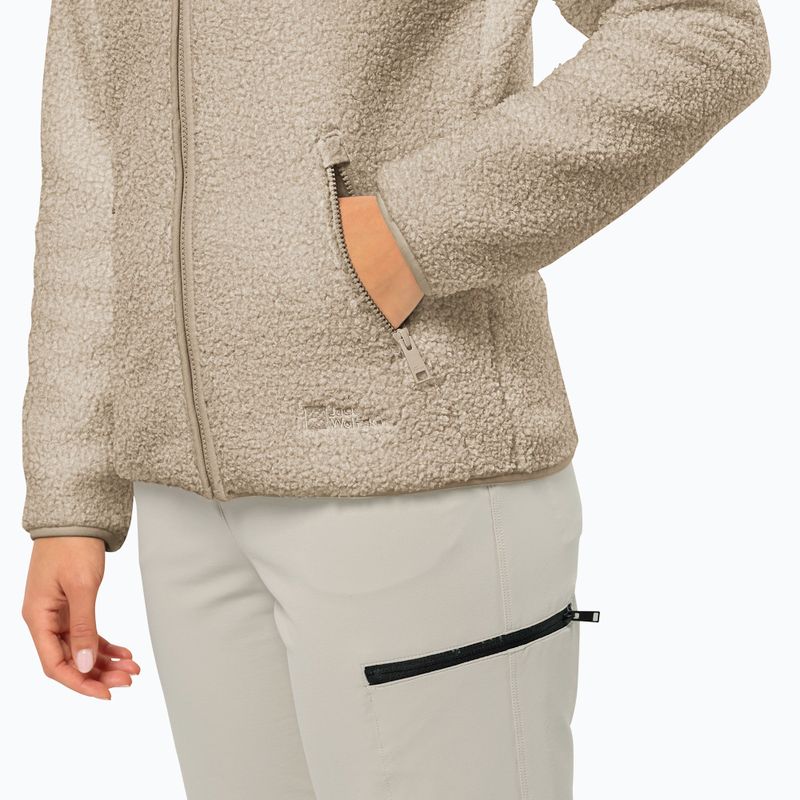 Felpa in pile Jack Wolfskin da donna High Curl anis 3