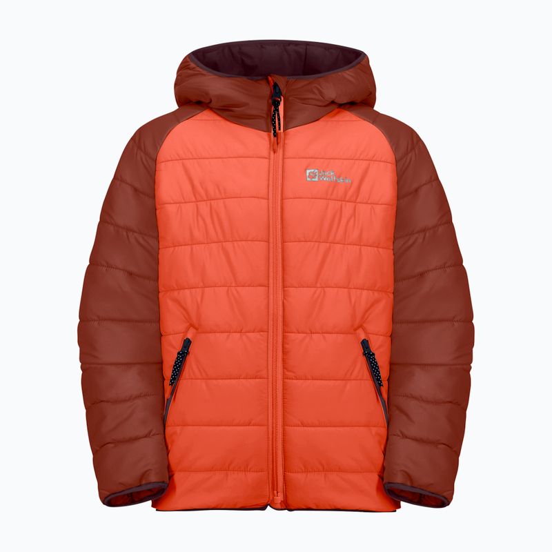 Piumino da bambino Jack Wolfskin Zenon arancione corallo 4