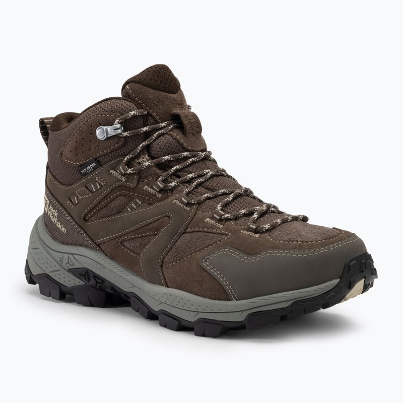 Jack Wolfskin Scarpe da trekking da uomo Vojo Tour Lt Texapore Mid caffè freddo