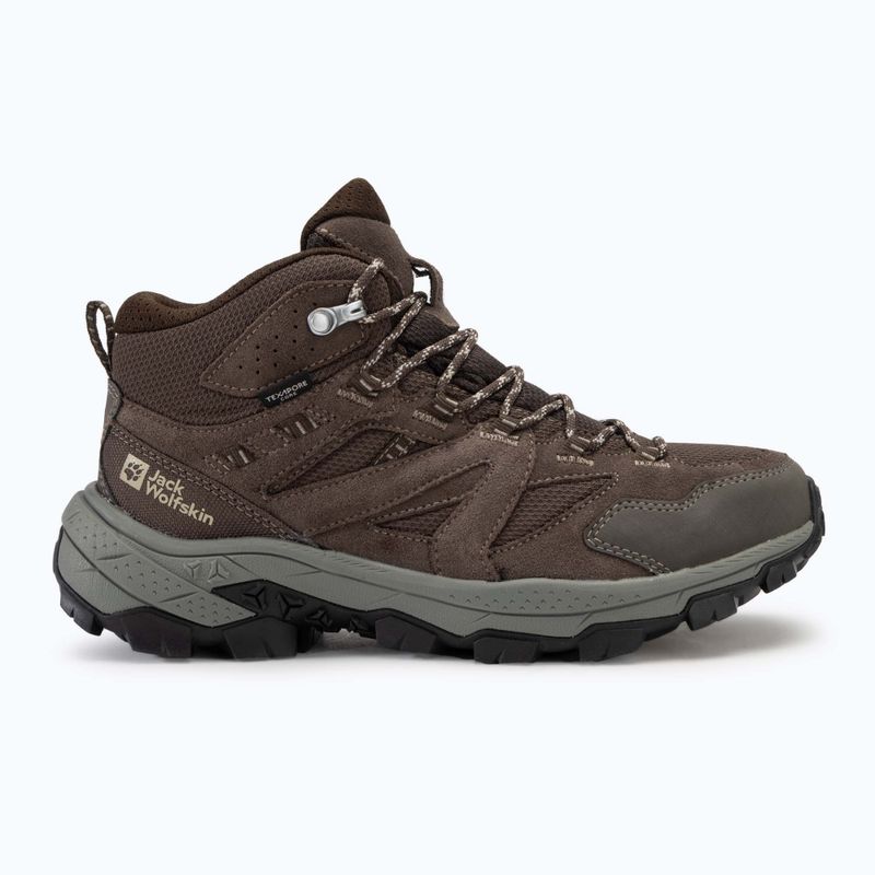 Scarpe da trekking Jack Wolfskin da uomo Vojo Tour Texapore Mid caffè freddo 2