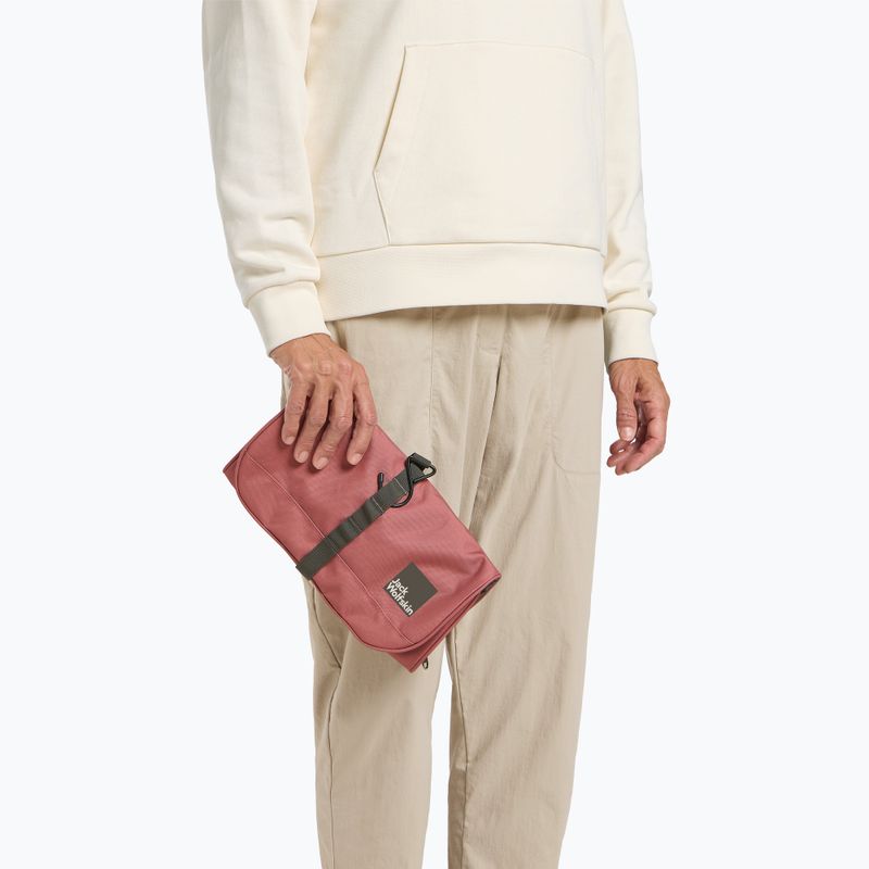 Jack Wolfskin Konya Waschsalon borsa cosmetica rosso minerale 3