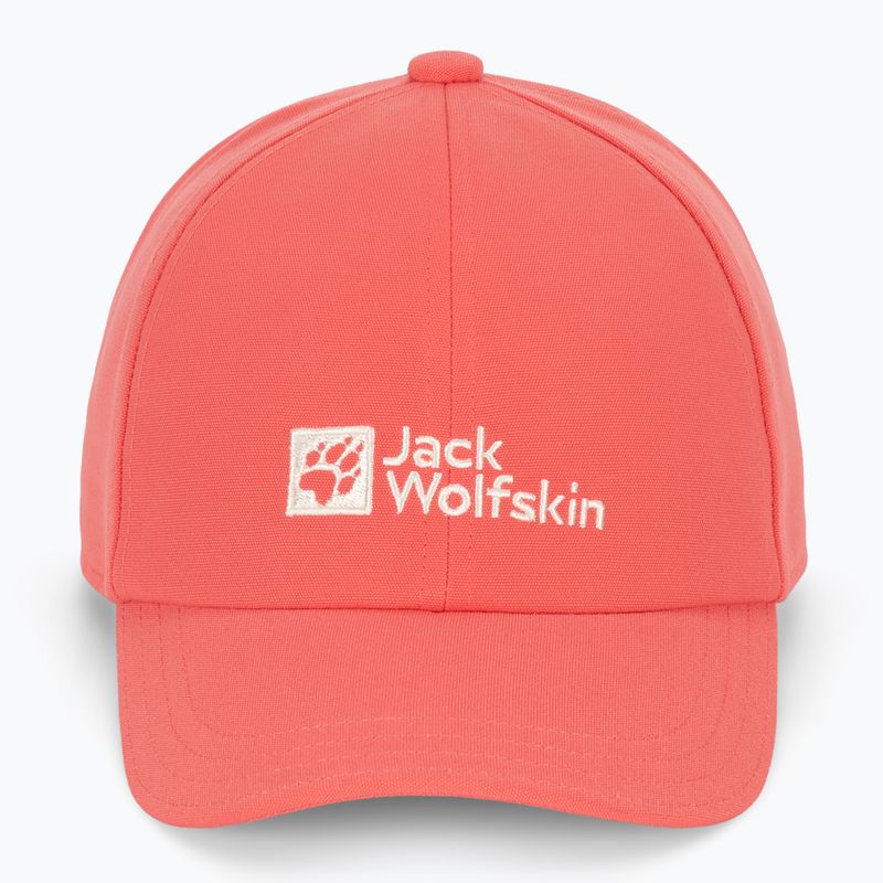 Cappello da baseball Jack Wolfskin per bambini, colore corallo tramonto 2