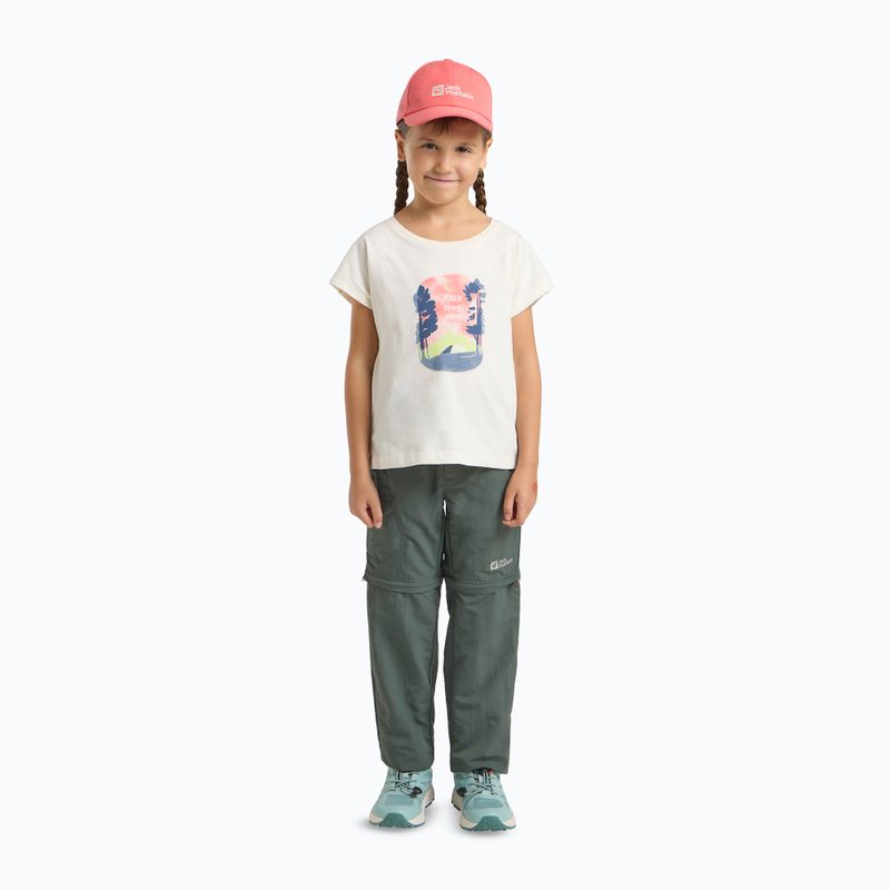 Cappello da baseball Jack Wolfskin per bambini, colore corallo tramonto 8