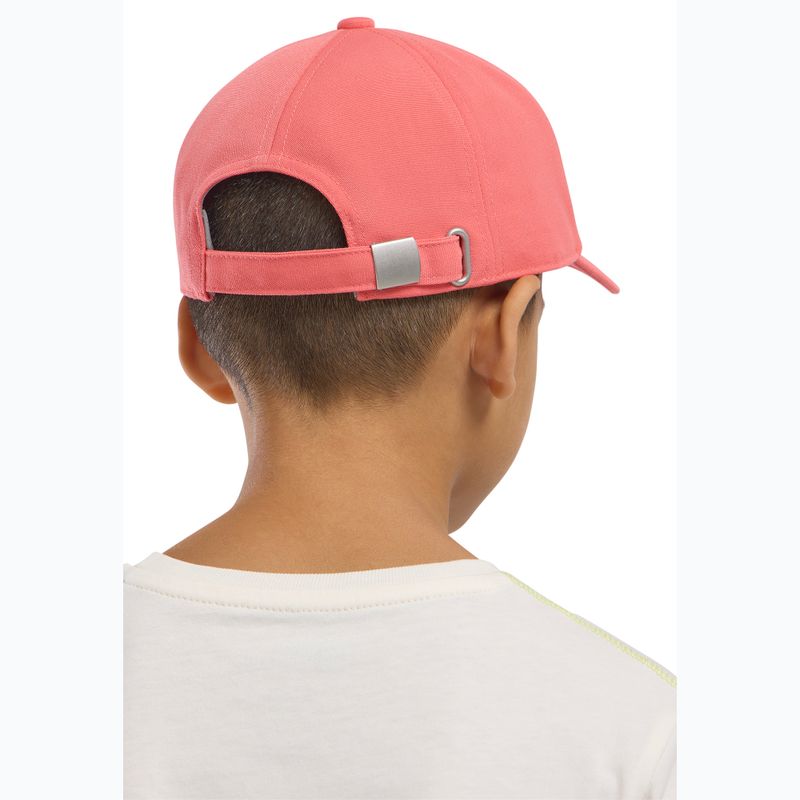 Cappello da baseball Jack Wolfskin per bambini, colore corallo tramonto 12