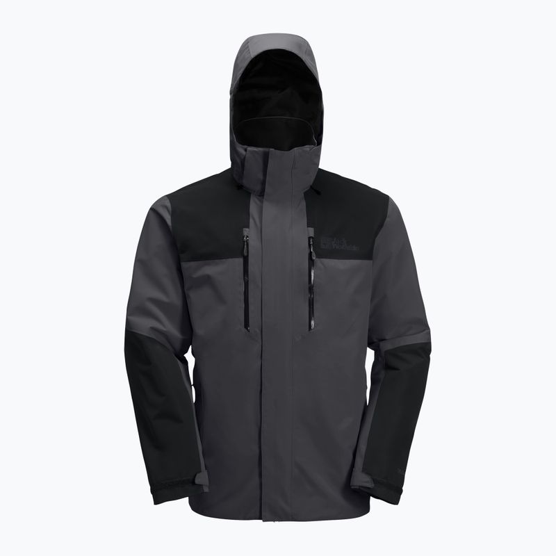 Giacca da pioggia Jack Wolfskin Jasper 2L phantom da uomo 8