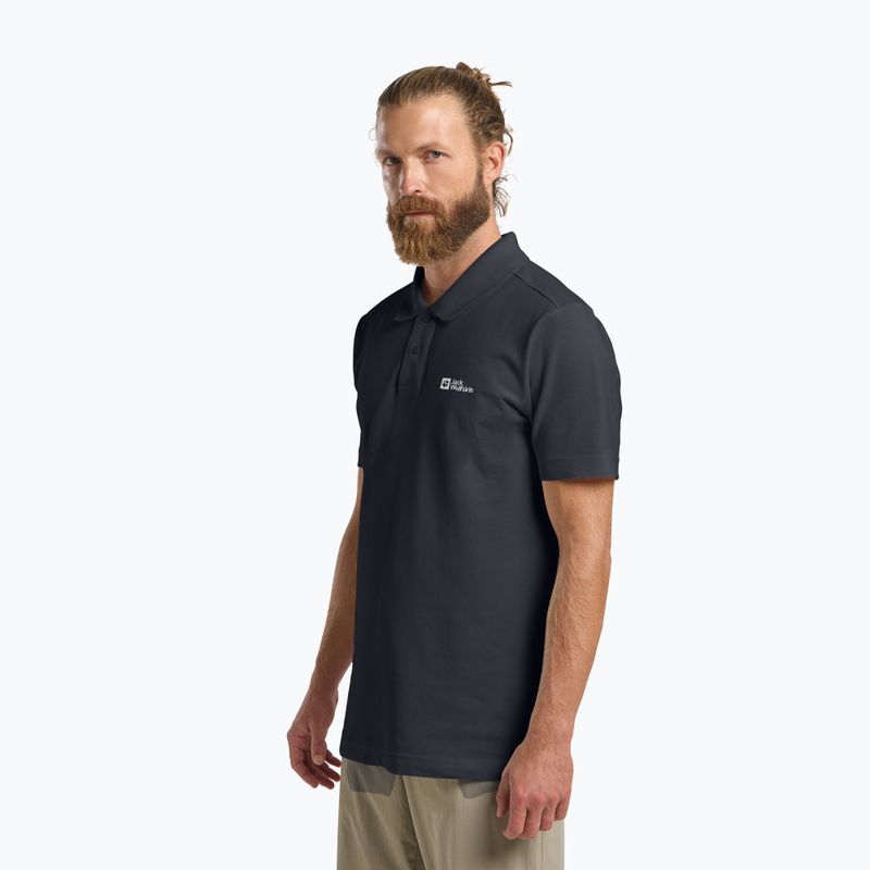 Jack Wolfskin polo uomo Essential dark navy