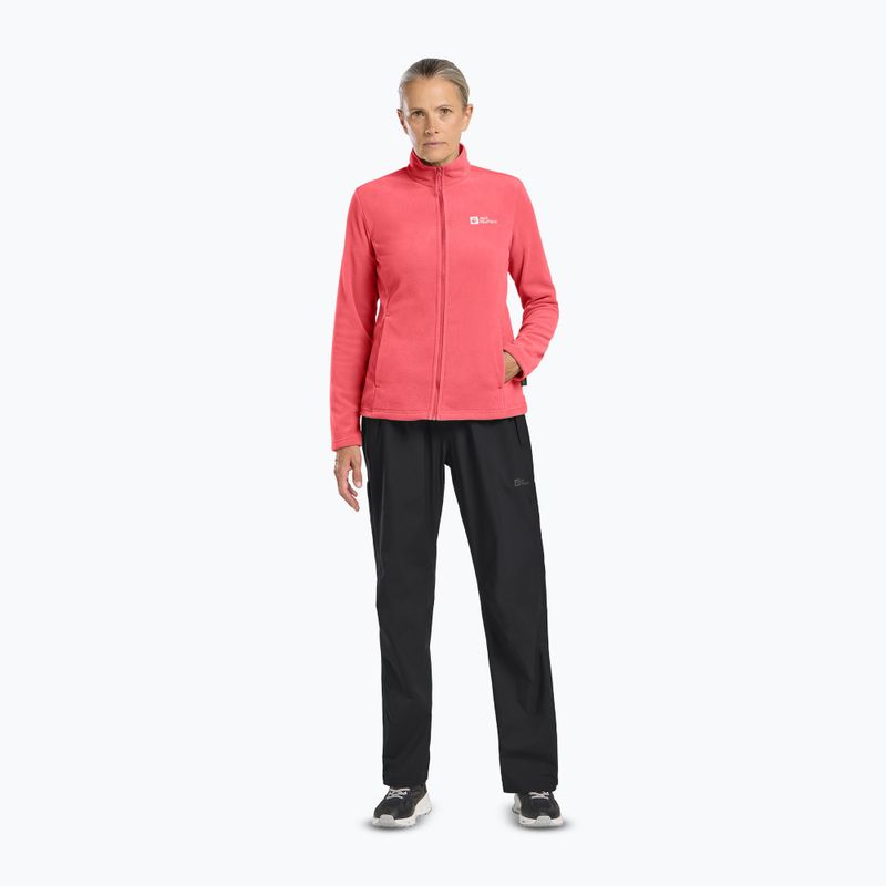 Giacca in pile Jack Wolfskin donna Taunus Fz sunset coral 2