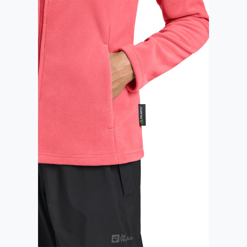 Giacca in pile Jack Wolfskin donna Taunus Fz sunset coral 6