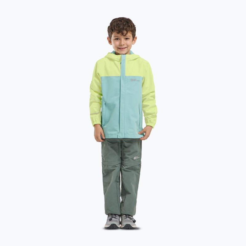 Giacca da pioggia Jack Wolfskin per bambini Tucan soft jade 6