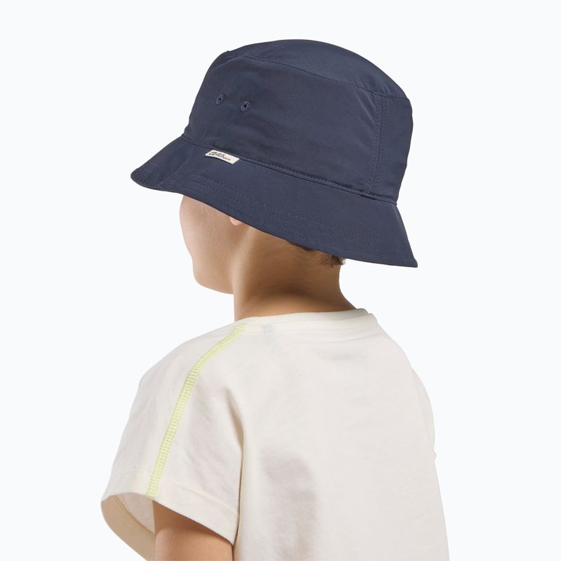 Cappello da bambino Jack Wolfskin Woods Bucket stampato blu notte 9