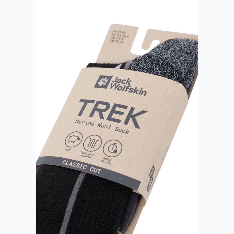 Calze Jack Wolfskin Trek Merino CL nere 4
