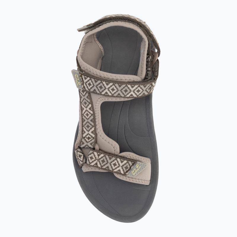 Sandali Jack Wolfskin Wave Breaker da donna, caffè freddo 5