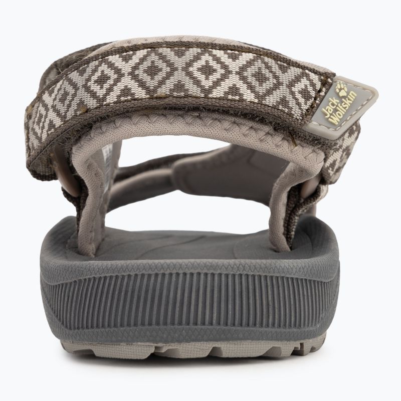 Sandali Jack Wolfskin Wave Breaker da donna, caffè freddo 6