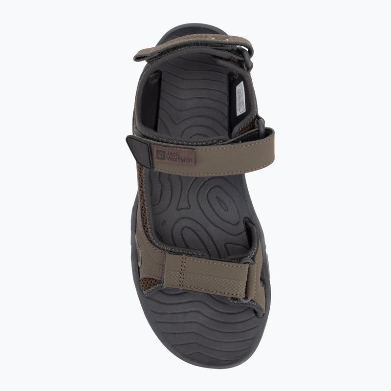 Sandali Jack Wolfskin Lakewood Cruise da uomo, caffè freddo 5