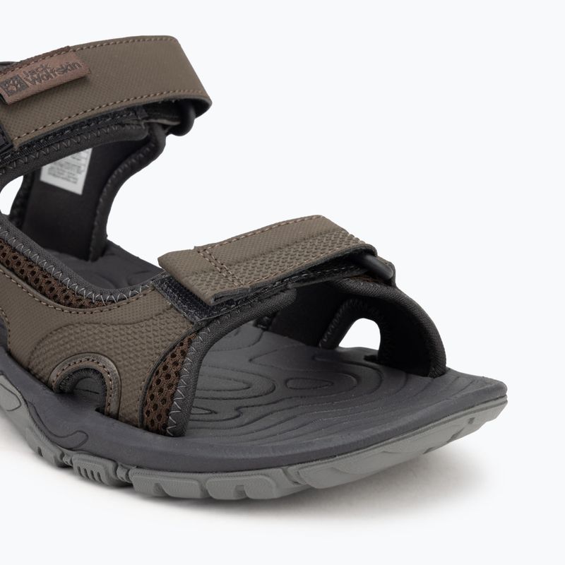 Sandali Jack Wolfskin Lakewood Cruise da uomo, caffè freddo 7