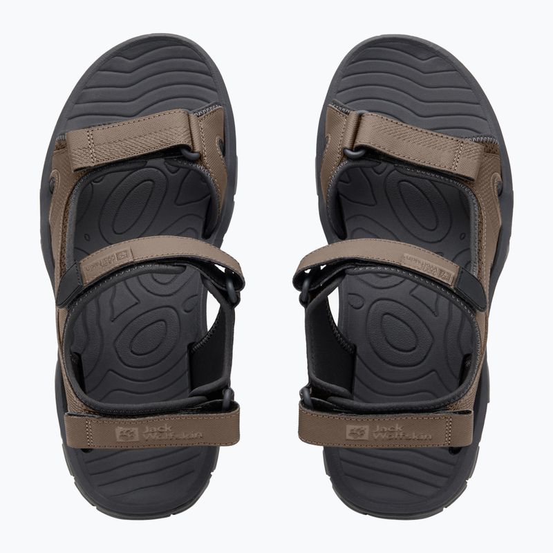 Sandali Jack Wolfskin Lakewood Cruise da uomo, caffè freddo 4