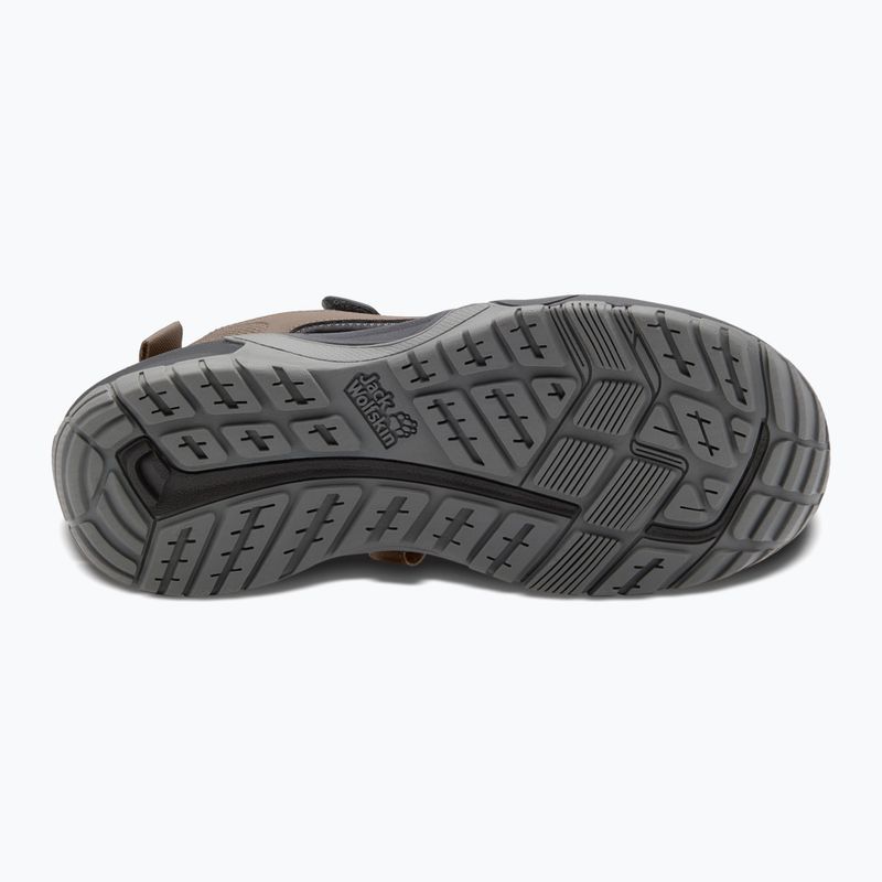 Sandali Jack Wolfskin Lakewood Cruise da uomo, caffè freddo 5