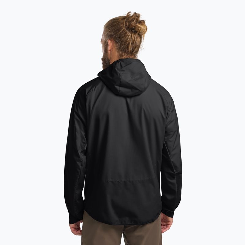 Giacca a vento Jack Wolfskin Prelight Octa nera da uomo 3