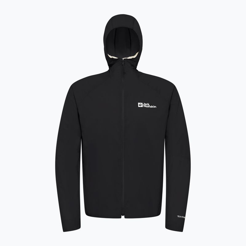 Giacca a vento Jack Wolfskin Prelight Octa nera da uomo 7