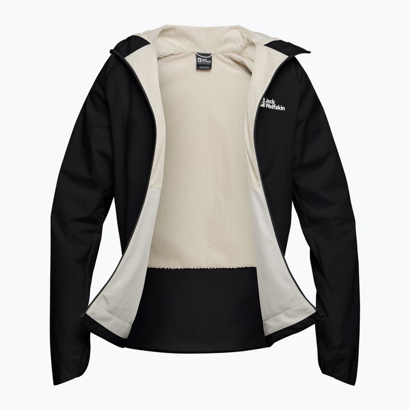 Giacca a vento Jack Wolfskin Prelight Octa nera da uomo 9