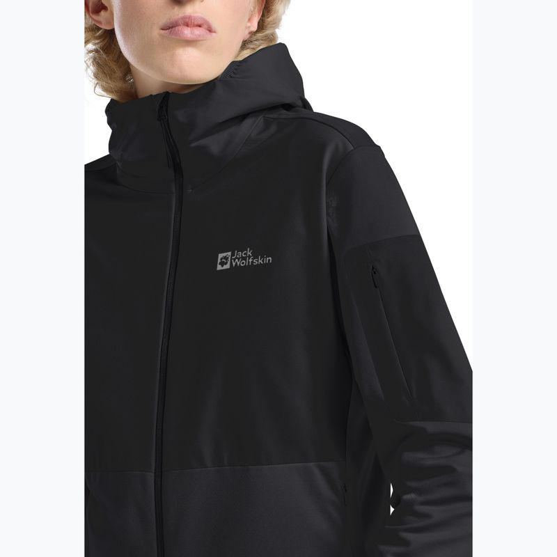 Jack Wolfskin Felpa da donna in pile Prelight Trail Hoody nero 5